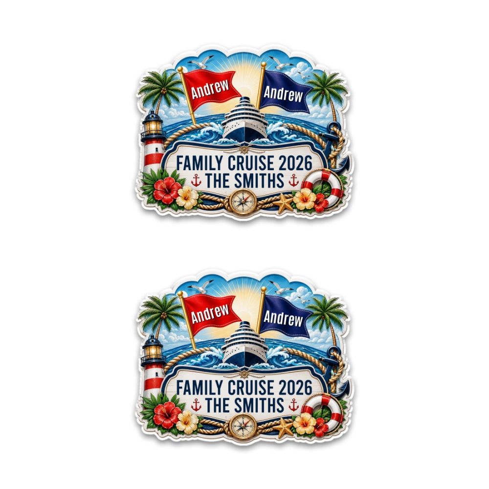 Family Cruise - Personalized Acrylic Magnet