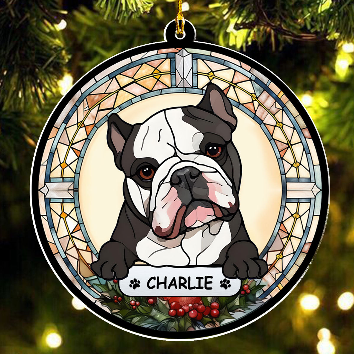 Custom Keepsake Christmas Ornament •  Cheerful Christmas - Personalized Acrylic Ornament