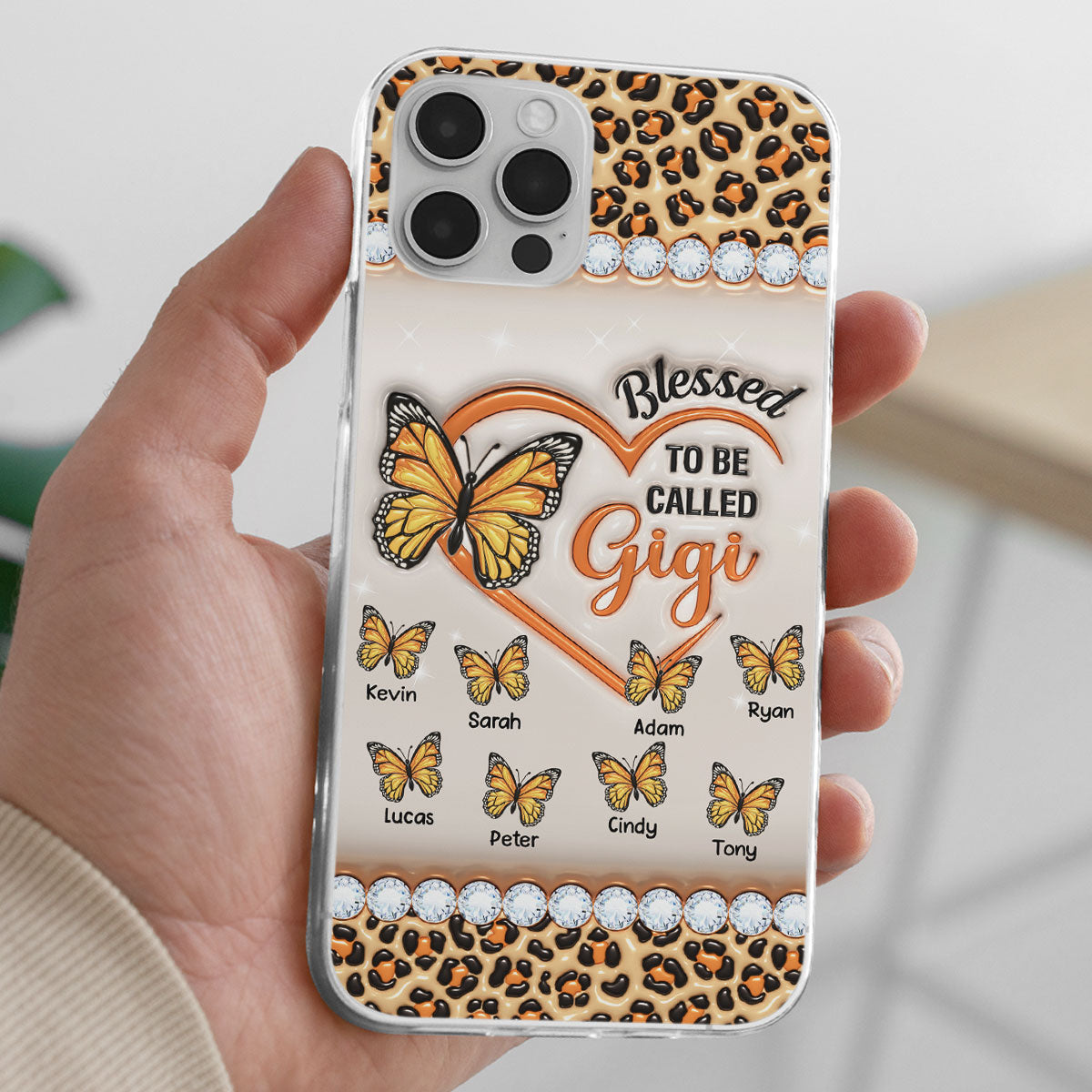 Blessed To Be Called Nana - Personalized 3D Inflated Effect Phone Case