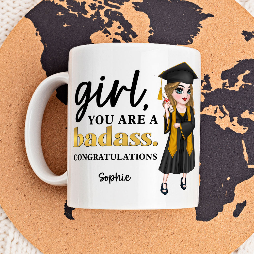 Custom Christmas & Birthday Keepsake Gift • You Are A Badass - Personalized Coffee Mug