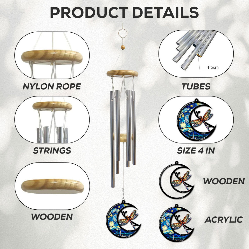 Although You Cannot See Me - Personalized Suncatcher Wind Chime