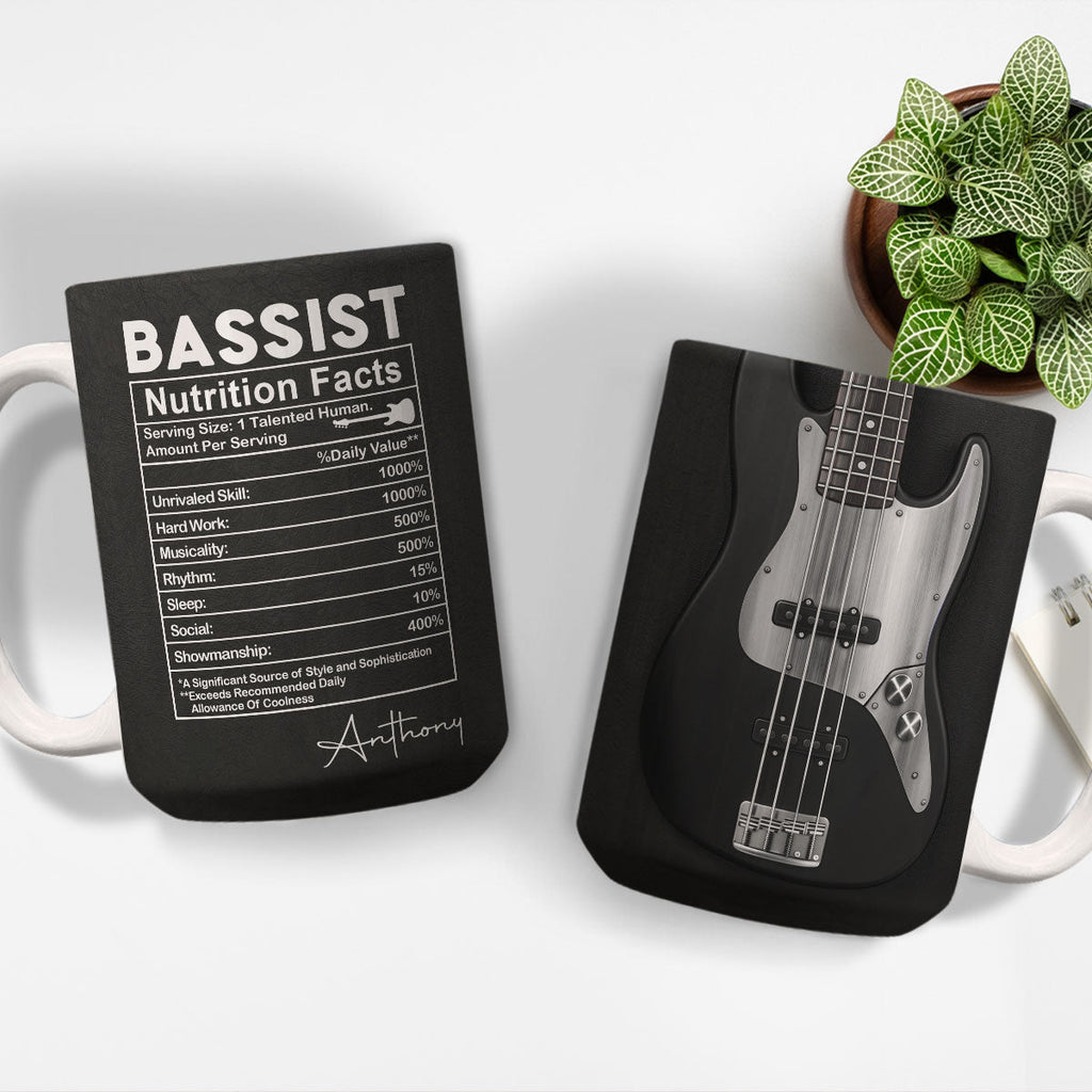 Custom Christmas & Birthday Keepsake Gift • Strings Low Confidence High - Personalized Coffee Mug