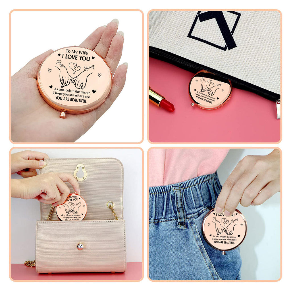 Your Beauty Goes Deeper Inside - Personalized Compact Mirror