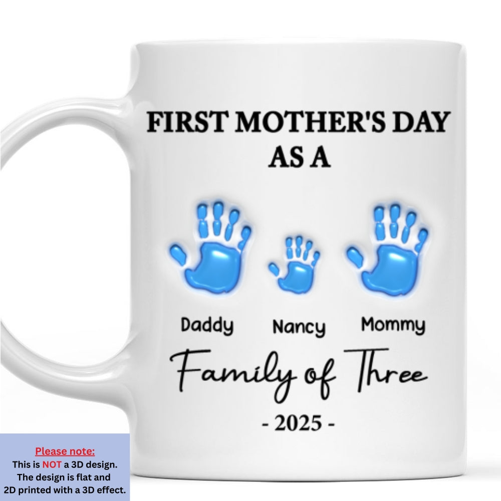 Custom Mother's Day Gift for Mom & Grandma • First Mother Day - Personalized 3D Inflated Effect Mug