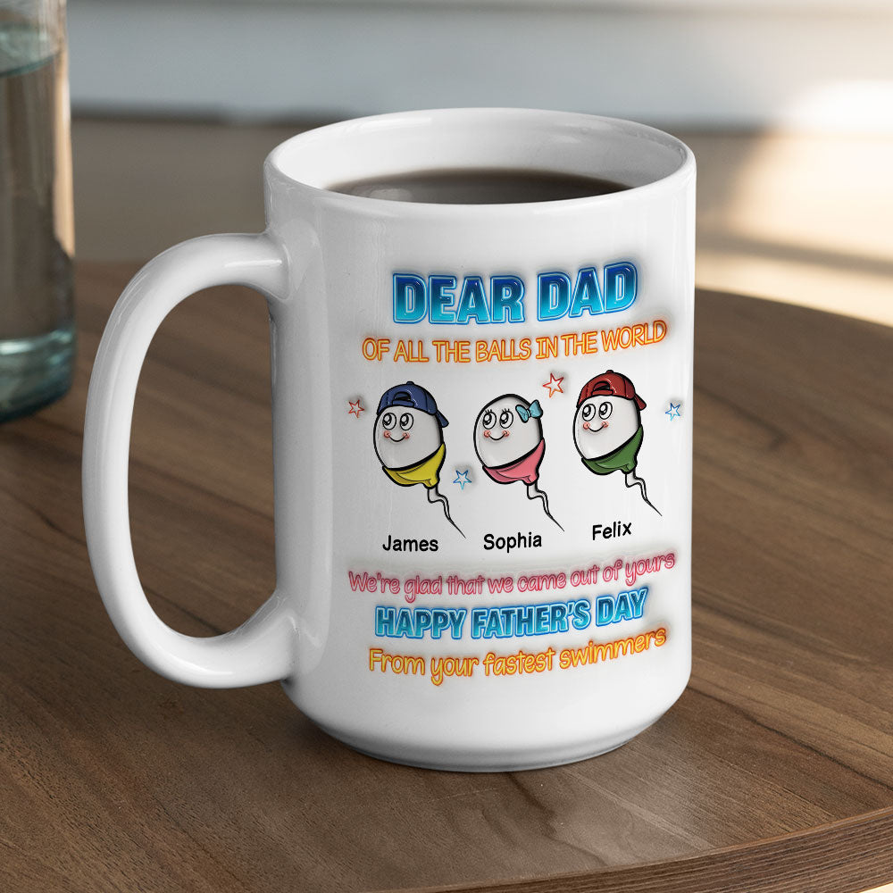 Custom Anniversary Keepsake Gifts For Couple • Thanks For Bringing Us Into The World - Personalized 3D Inflated Effect Mug