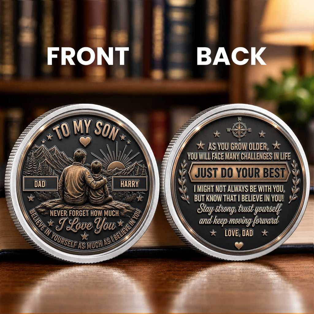 Let Courage Guide Your Steps - Personalized Commemorative Keepsake Coin