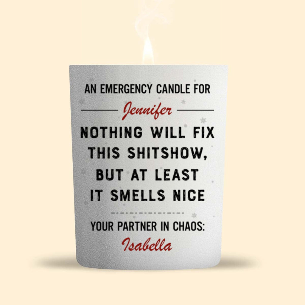 Everything Is Fine - Personalized Candle