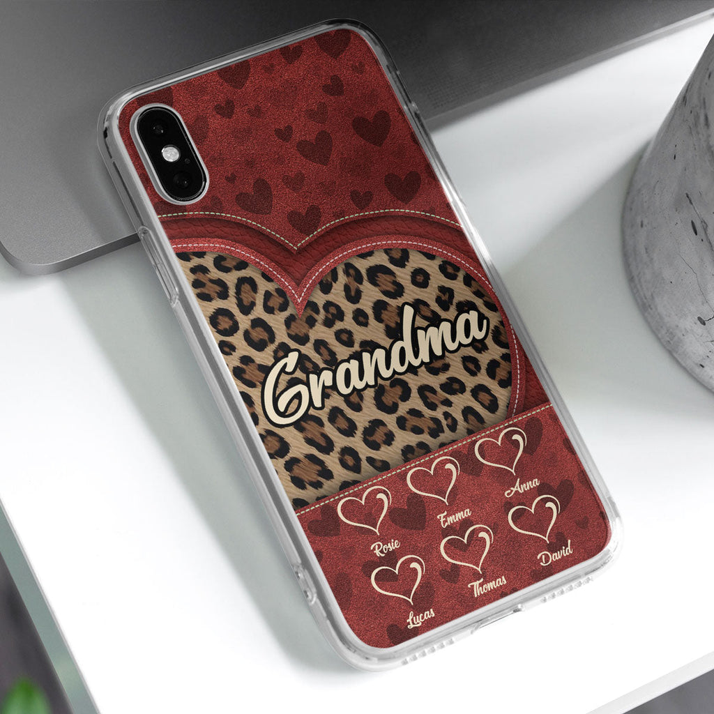 Leopard Heart - Personalized Phone Case