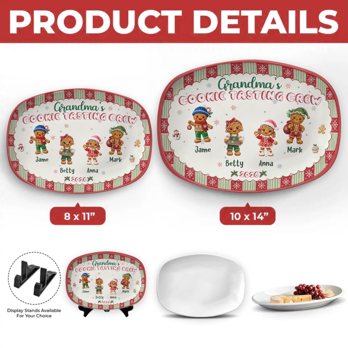 Christmas Baking Crew - Personalized Platter