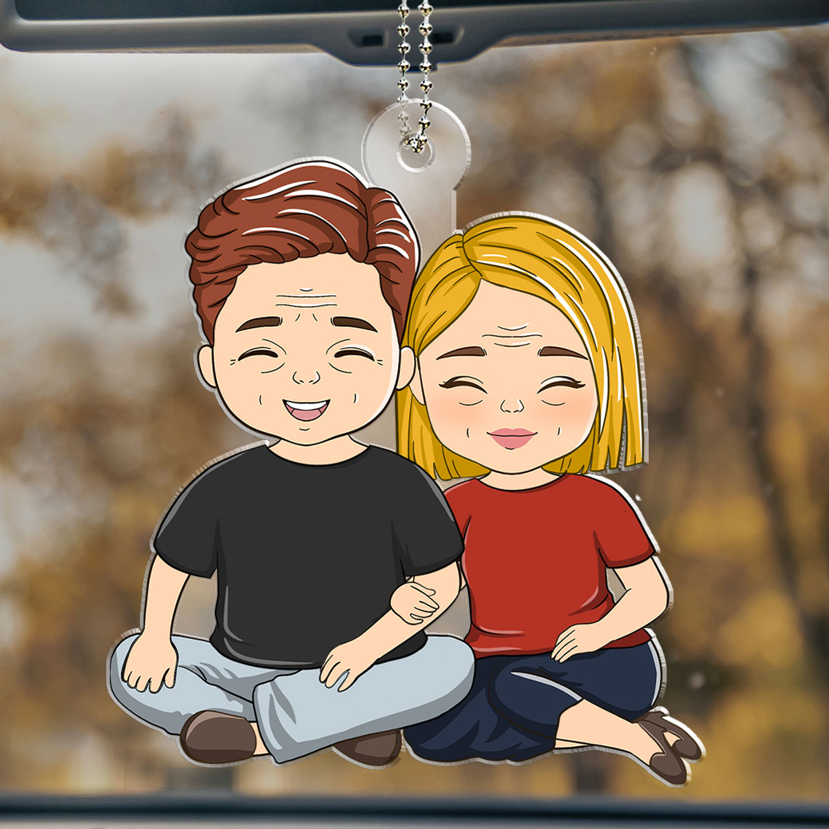 Couple Love - Personalized Car Ornament