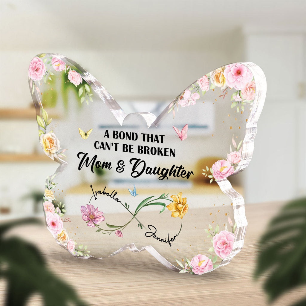 Custom Mother's Day Decor, Gift for Mom & Grandma • A Bond That Cant Be Broken - Personalized Acrylic Plaque