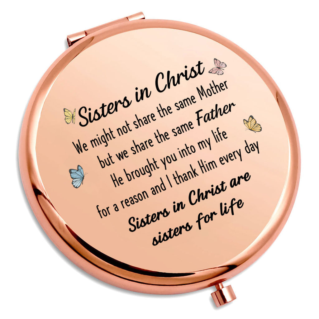 Connected By Faith - Personalized Compact Mirror