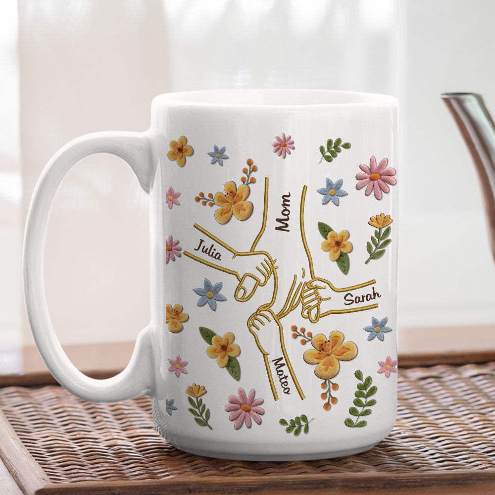 Custom Mother's Day Gift for Mom & Grandma • Hold my heart And Hold Me Forever - Personalized Coffee Mug