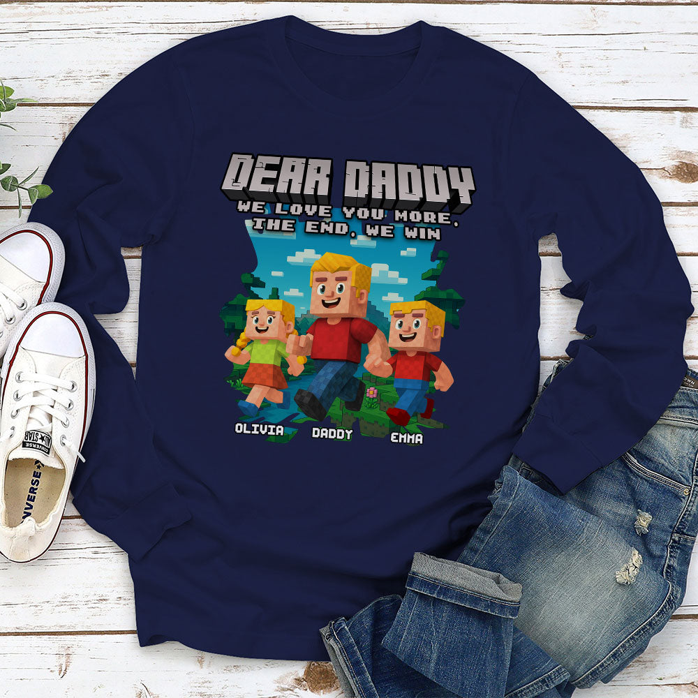 Custom Father's Day, Special Gift for Dad & Grandpa • Dear Papa We Love You - Personalized Shirt