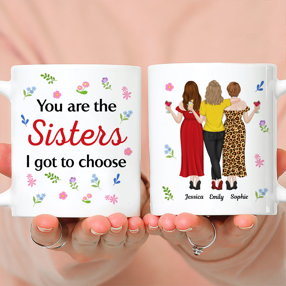 Custom Christmas & Birthday Gift For Sister • I Got To Choose - Personalized Coffee Mug