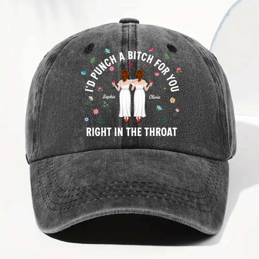 Custom Christmas Headwear Birthday Gifts for Cat Parents • Do It For You - Personalized Vintage Washed Denim Cap