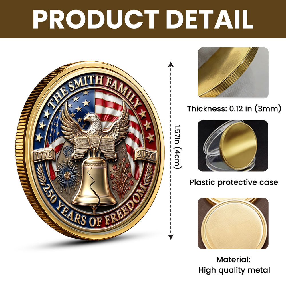 A Legacy Of Freedom - Personalized Commemorative Keepsake Coin