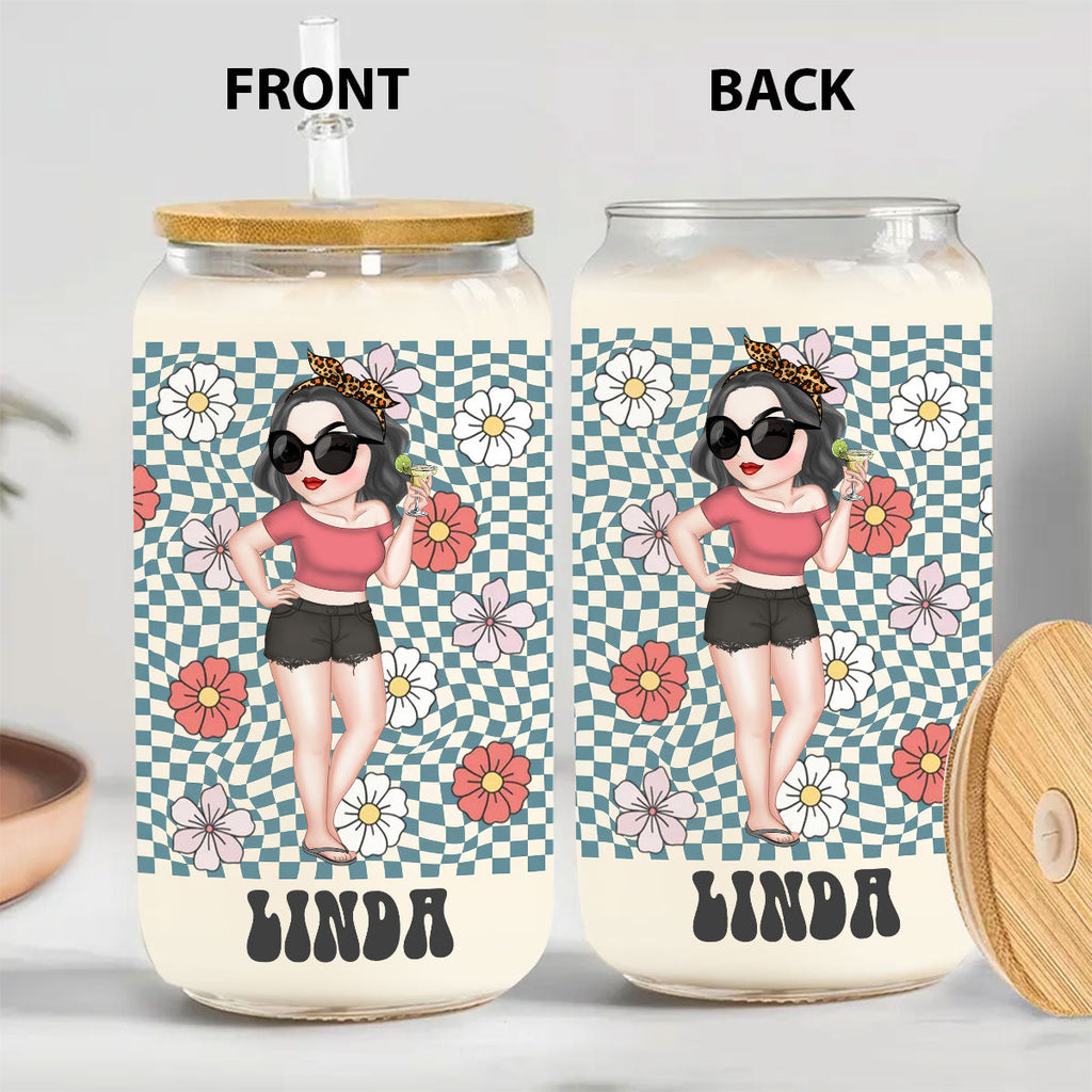 Retro Style - Personalized Glass Can