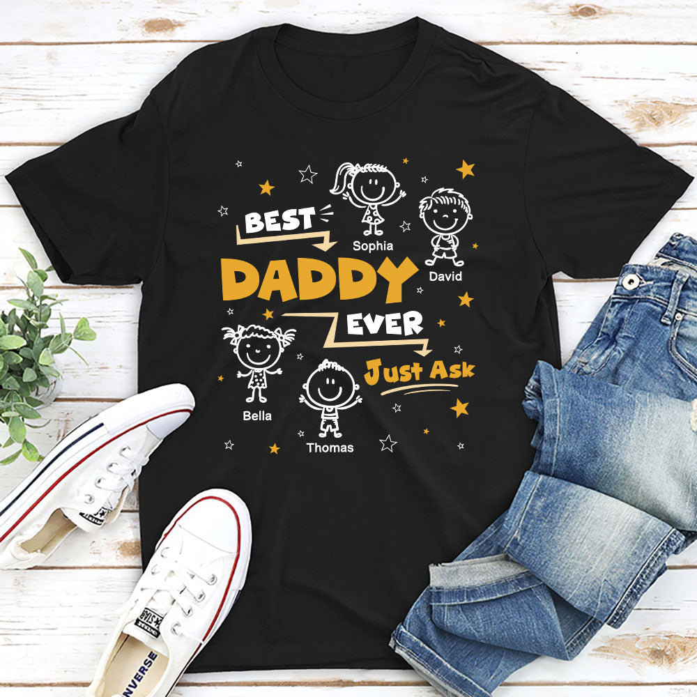 Custom Father's Day, Special Gift for Dad & Grandpa • Ask My Child - Personalized Shirt