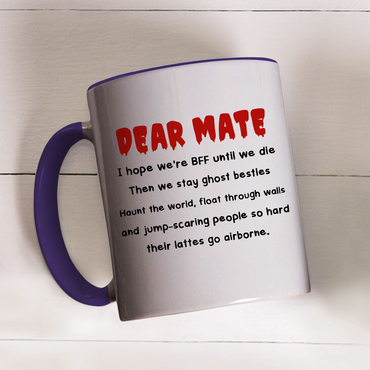 Custom Best Friend, Christmas & Birthday Friendship Keepsake Gift • Until We Die - Personalized Accent Mug