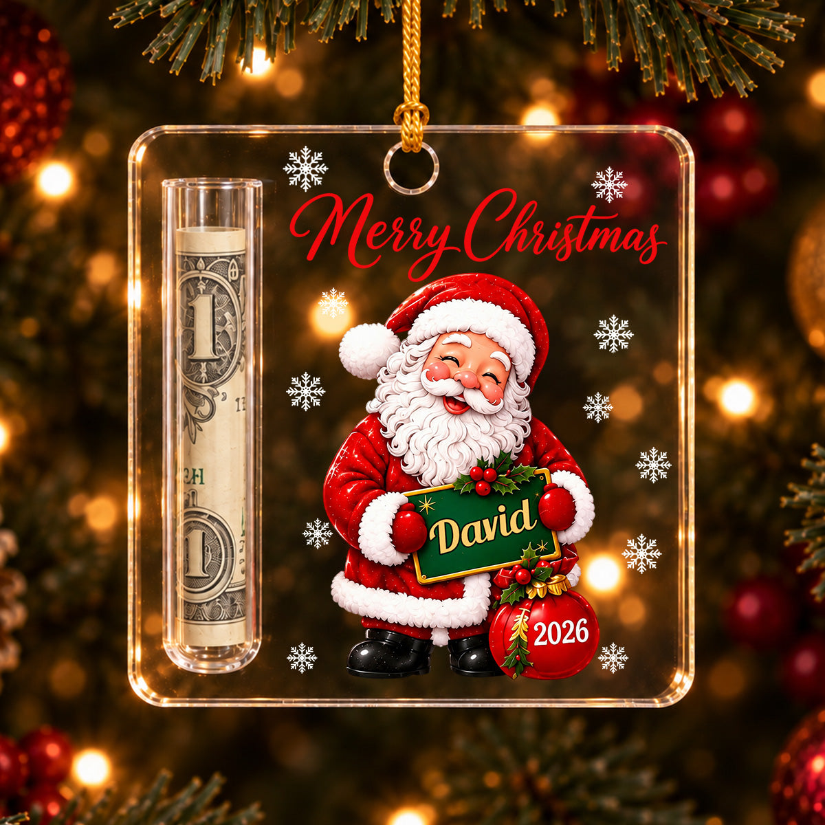 Money Lucky - Personalized Cash Gift Ornament