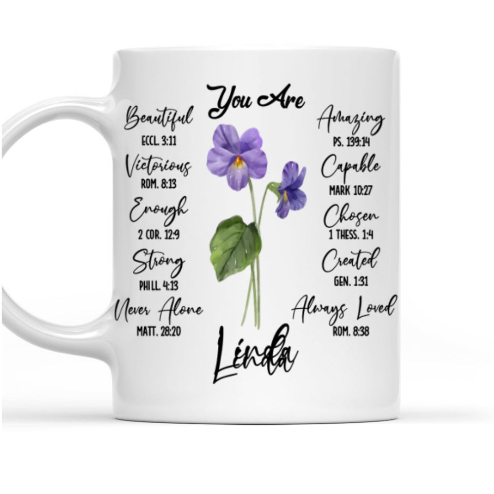 Custom Best Friend, Christmas & Birthday Friendship Keepsake Gift • Bloom Where You Are Planted - Personalized Mug