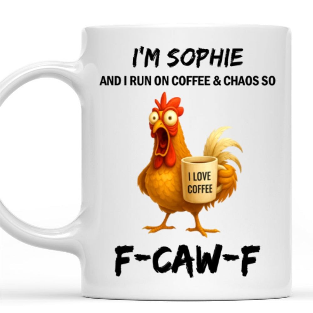 Custom Coworker, Christmas & Birthday Team Appreciation Gift • Coffee And Chaos - Personalized Coffee Mug
