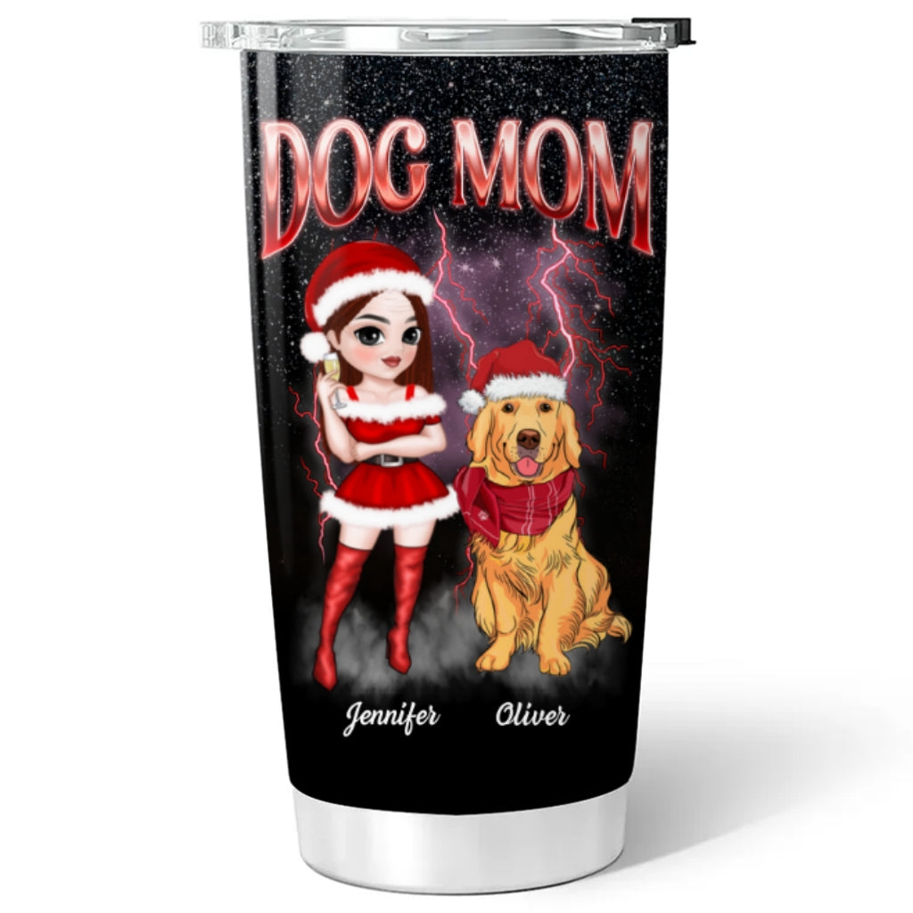 Dog Mom Vintage - Personalized Tumbler