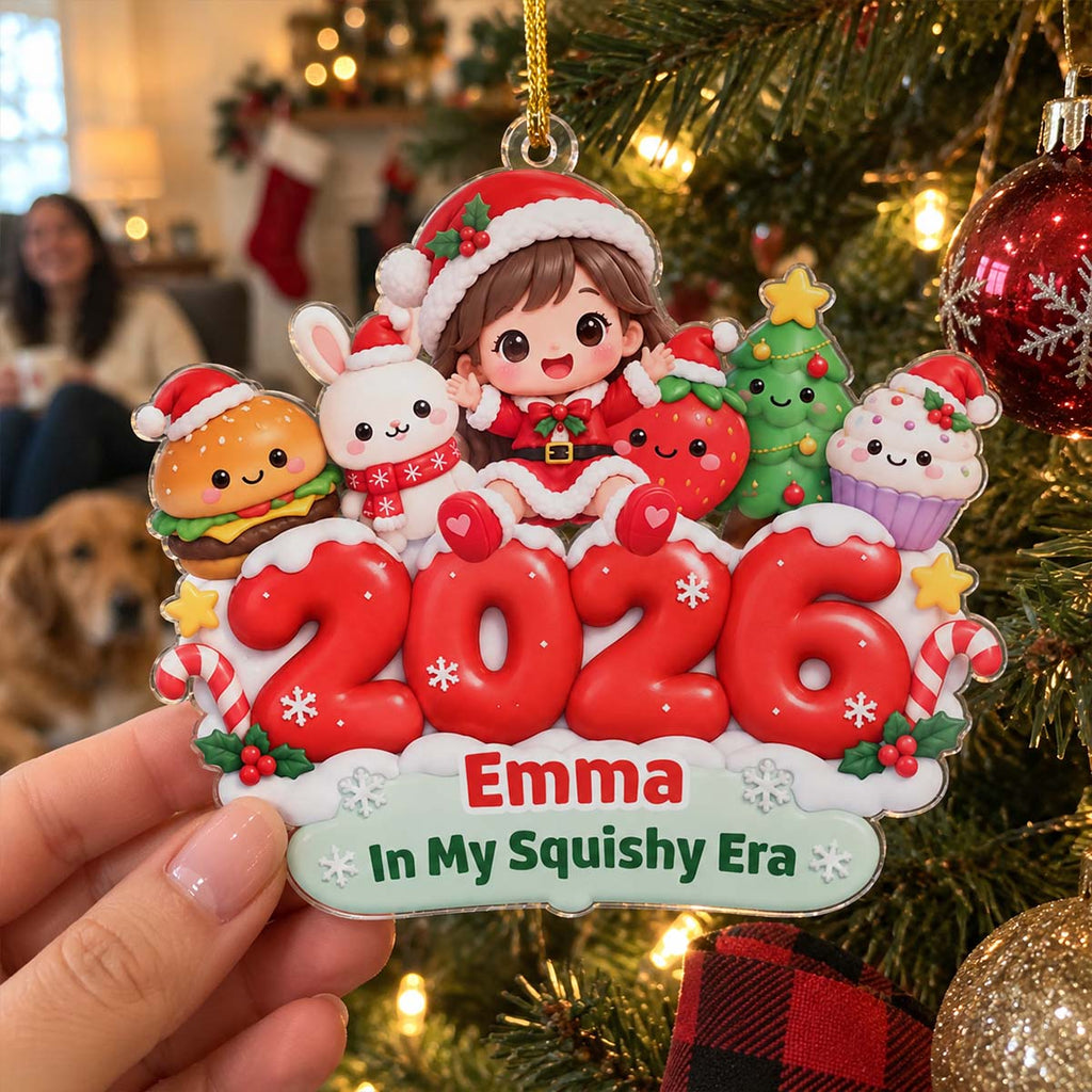 Custom Family Ornament, Christmas Gift for Family Members •  Our Little Blessings - Personalized Acrylic Ornament