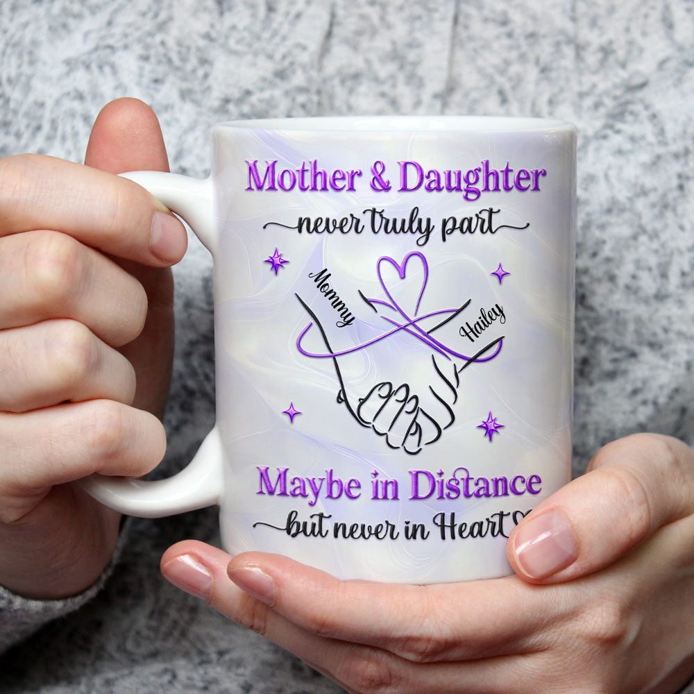 Custom Mother's Day Gift for Mom & Grandma • Mother And Daughter - Personalized 3D Inflated Effect Mug