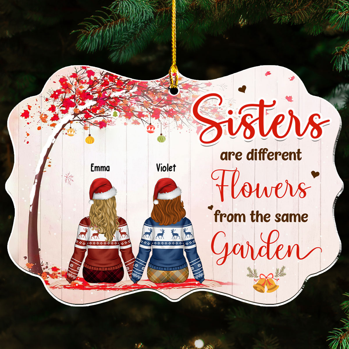Custom Friendship Christmas Ornament, Best Friend Gift •  A Truly Great Friend - Personalized Acrylic Ornament