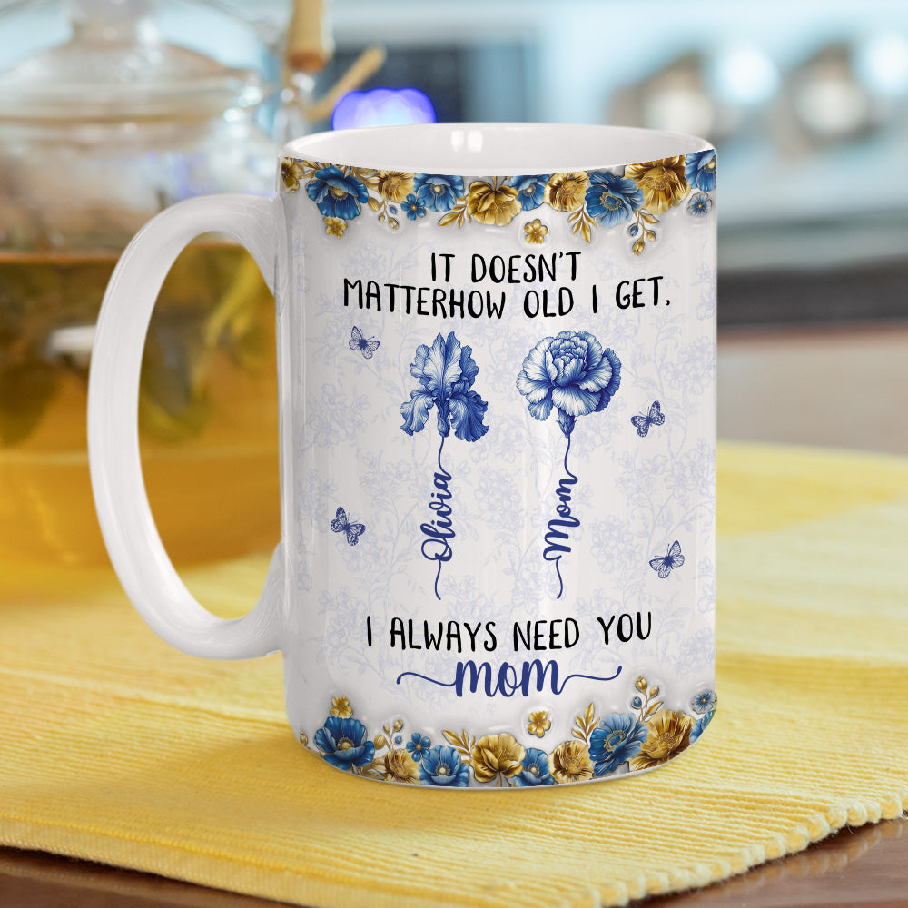 Custom Mother's Day Gift for Mom & Grandma • Always Need You Mom - Personalized Coffee Mug