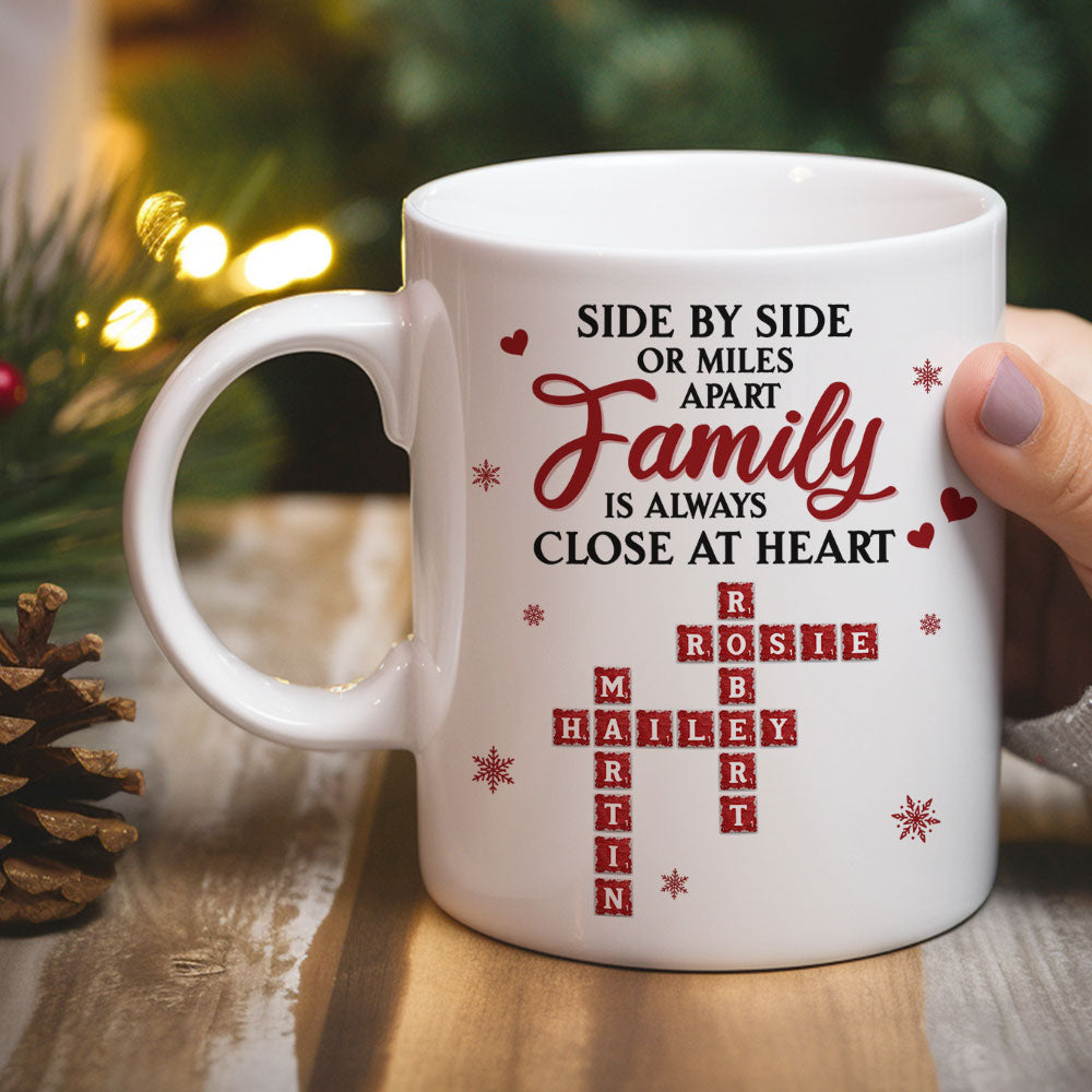 Custom Christmas & Birthday Keepsake Gift • Side By Side - Personalized Coffee Mug