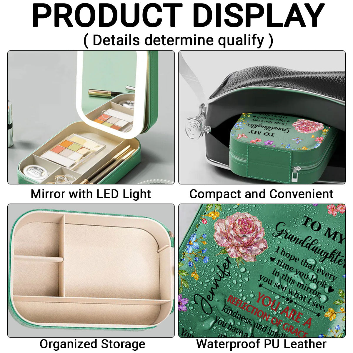 Reflection Of Grace - Personalized Jewelry Box With LED Mirror