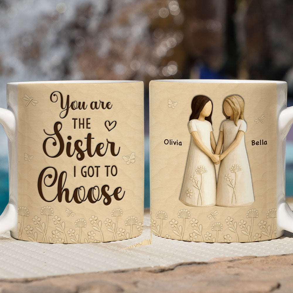 Custom Christmas & Birthday Gift For Sister • You Are The Sister - Personalized 3D Inflated Effect Coffee Mug