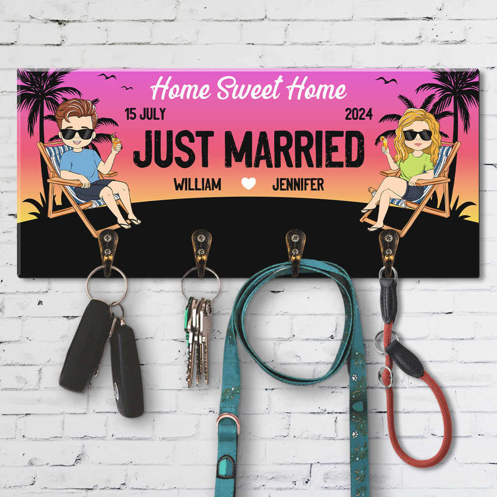 Just Married - Personalized Key Holder