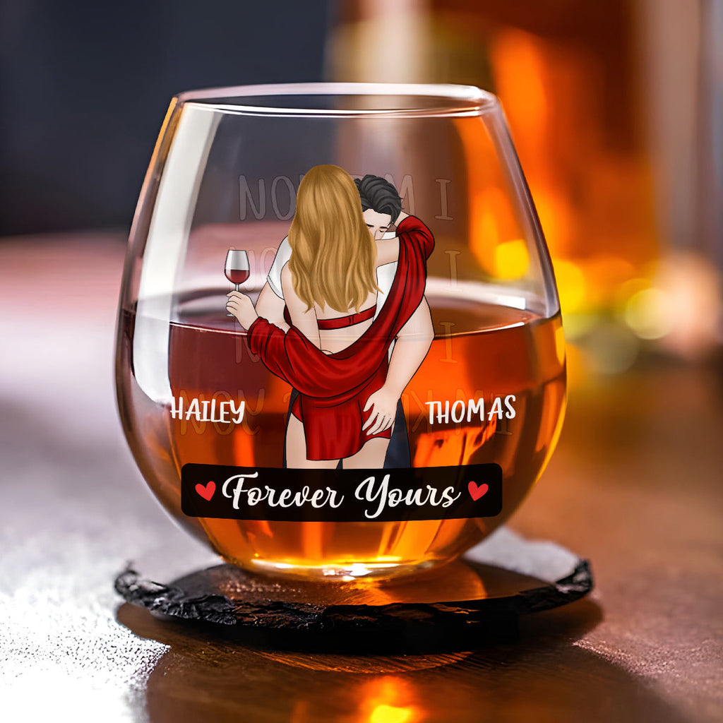 Forever Yours - Personalized Wine Glass