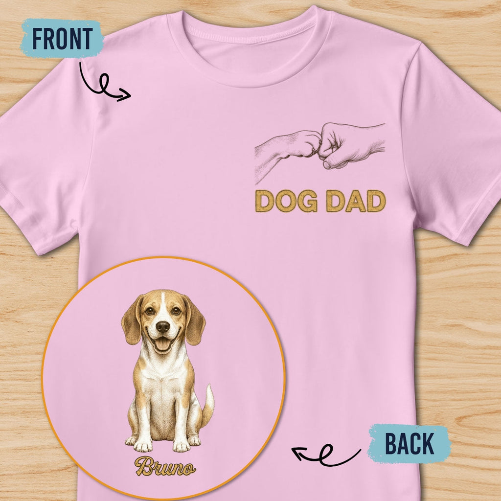 Custom Christmas & Birthday Keepsake Gift • Dog Dad Classic - Personalized Shirt