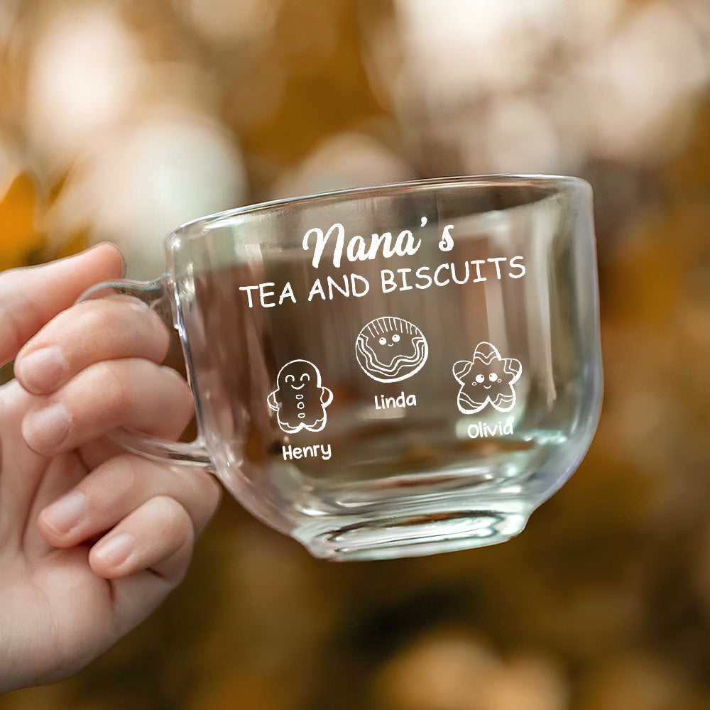 Sweet Moments Sweeter Treats - Personalized Glass Tea Cup