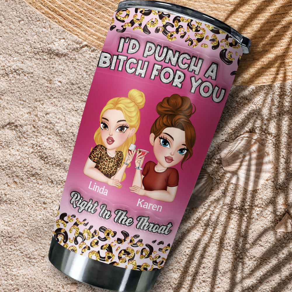 Custom Christmas Birthday Gifts For Best Friend • Punch For You - Personalized 3D Inflated Effect Tumbler