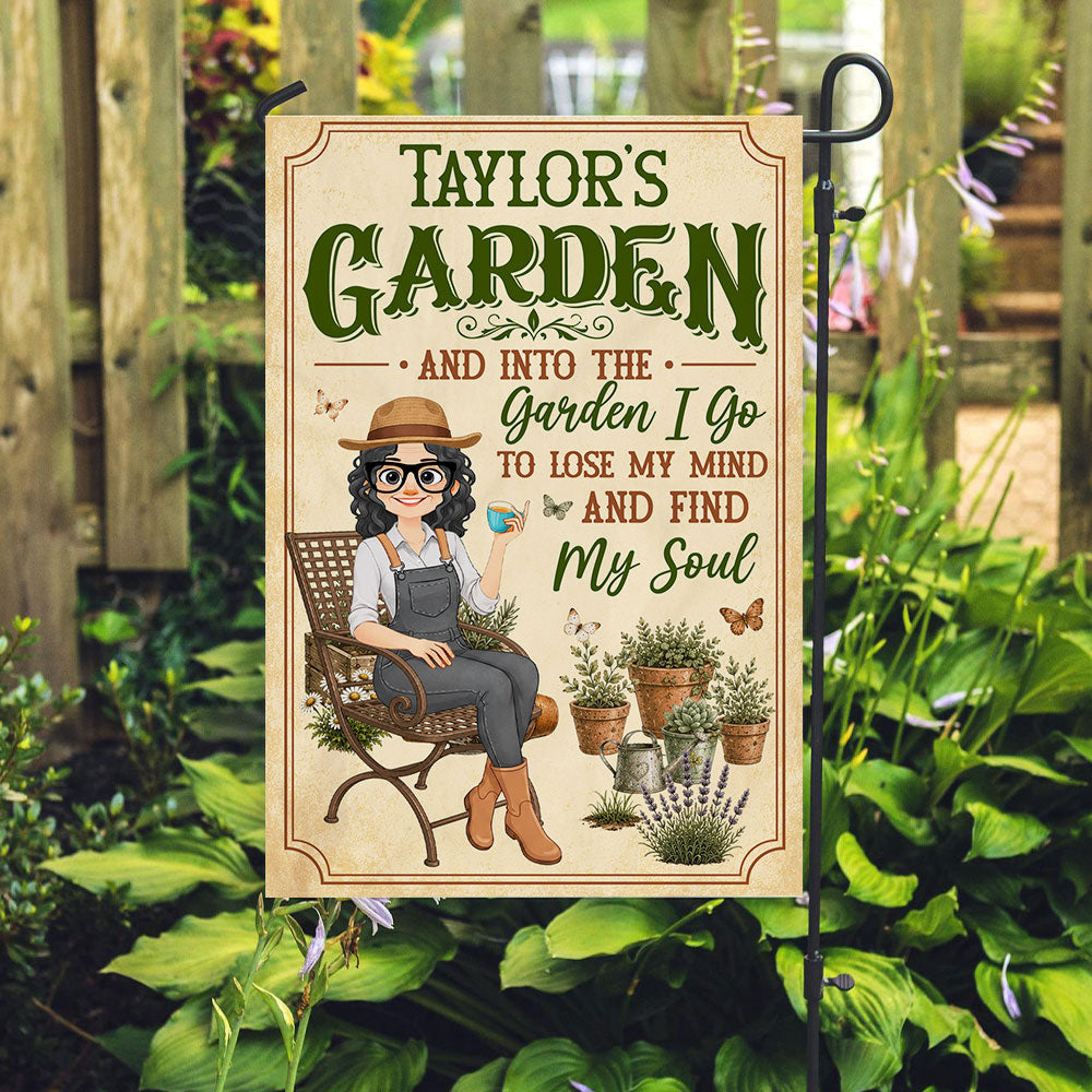 Planting Girl - Personalized Flag
