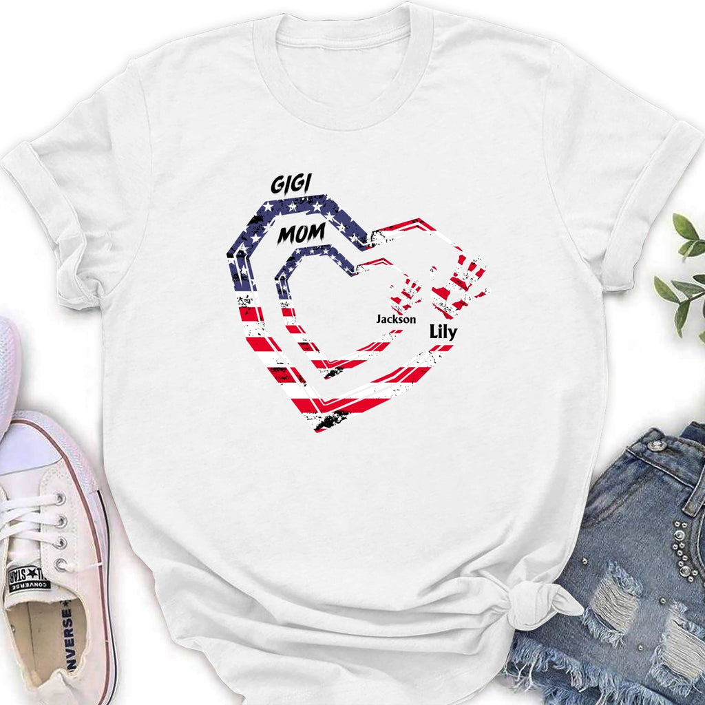 Custom Christmas & Birthday Gift for Mom, Grandma • We Love You Grandma - Personalized Shirt