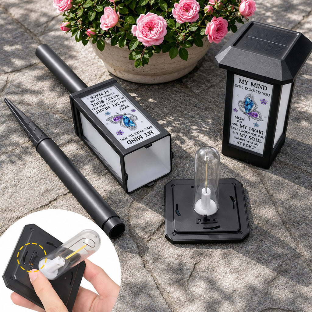 My Soul Knows You Are At Peace - Personalized Solar Garden Light