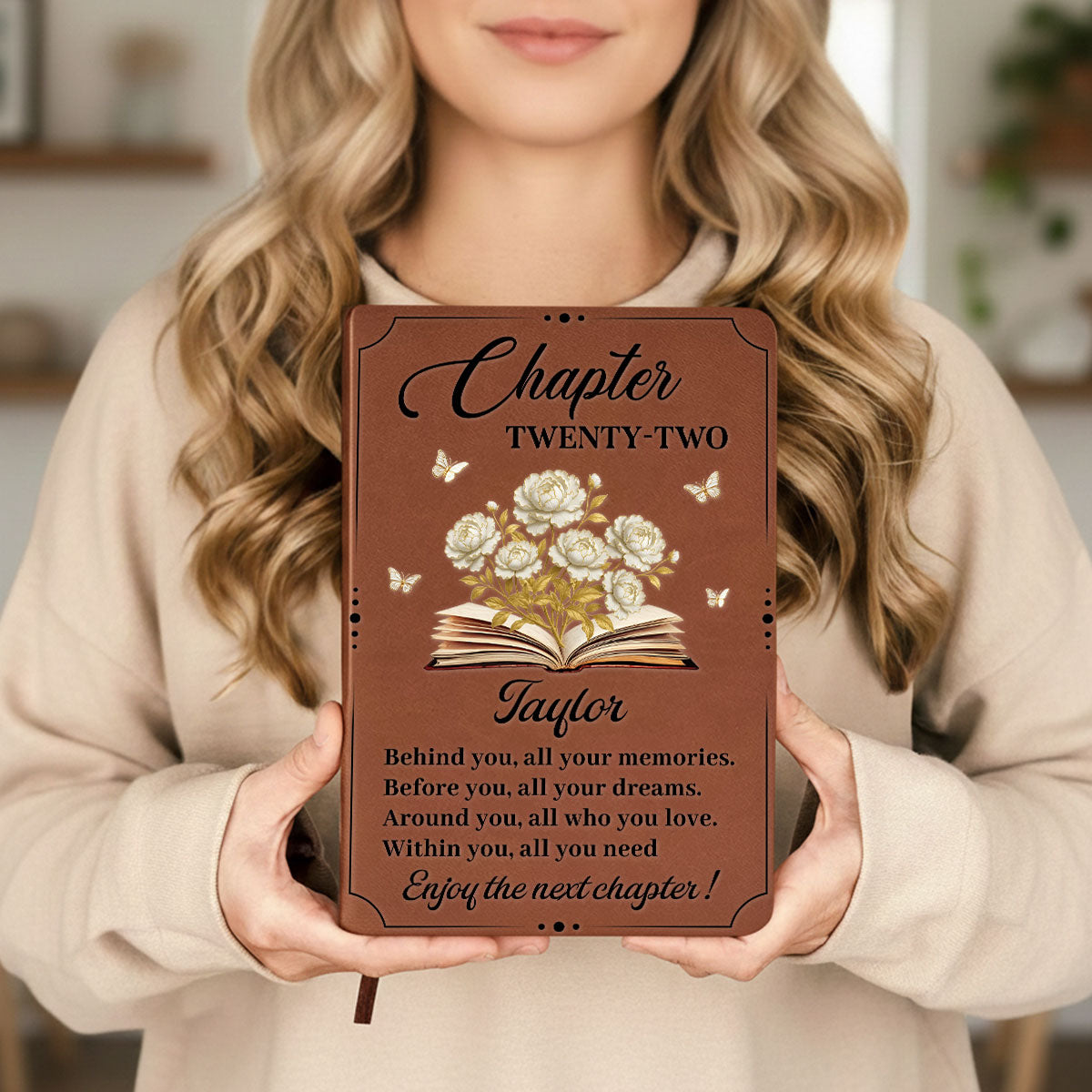 Graduation Journal Custom Name School Year For Children • Book Lover - Personalized Leather Journal