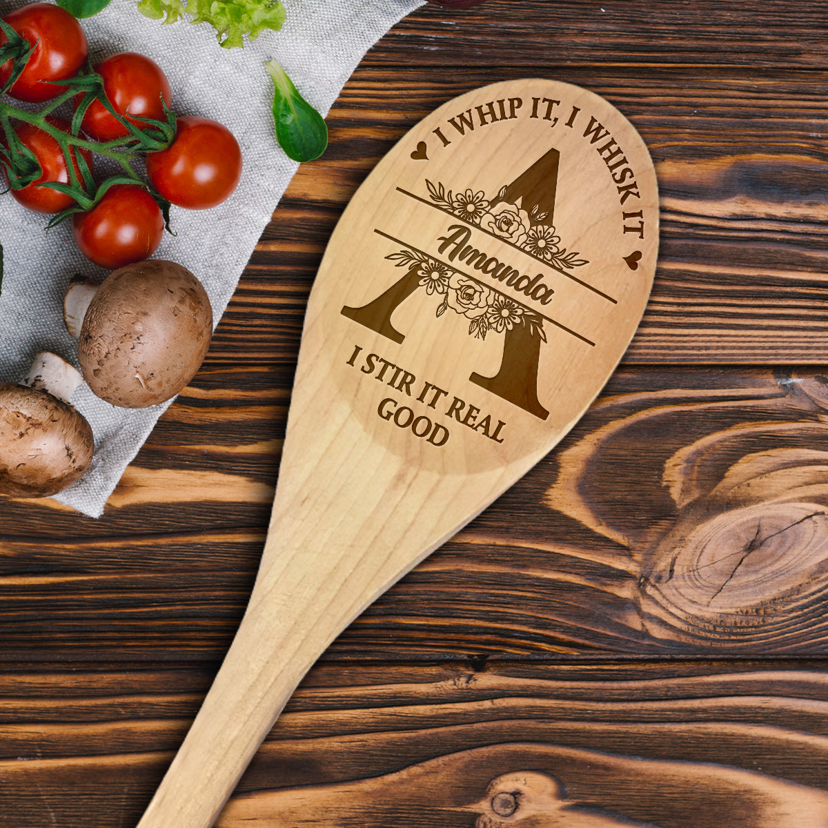 I Stir It Real Good - Personalized Engraved Wooden Spoon