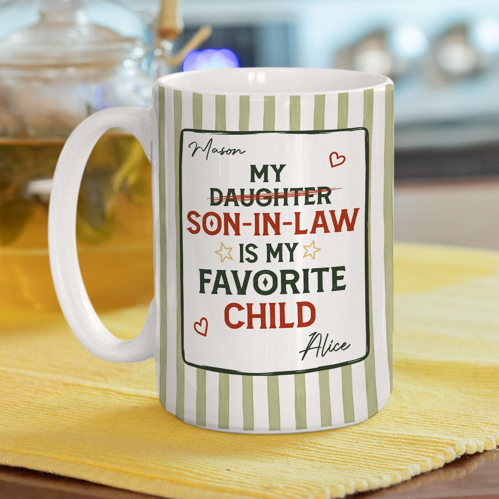 Custom Father's Day Gift For Son • My Favorite Child - Personalized Coffee Mug