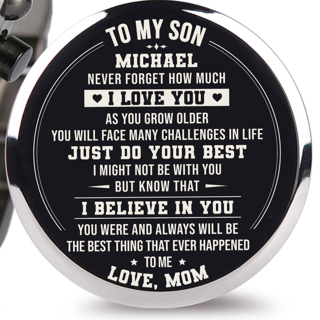 Just Do Your Best - Personalized Engraved Wooden Watches GQ026