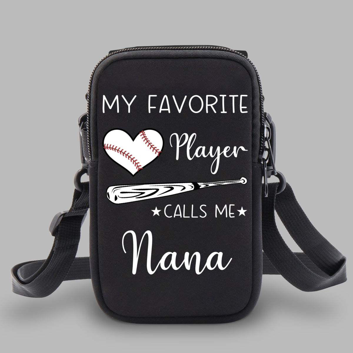 Grandma Little Champion - Personalized Water Bottle Carrier Bag