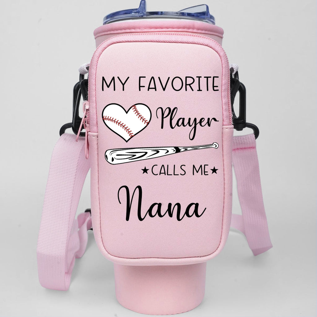 Grandma Little Champion - Personalized Water Bottle Carrier Bag