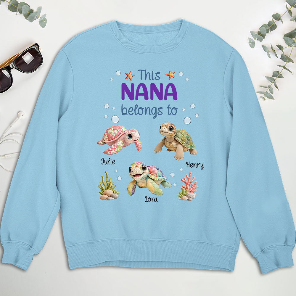 Custom Mother's Day Gift for Mom & Grandma • Little Turtle Of Nana - Personalized Shirt